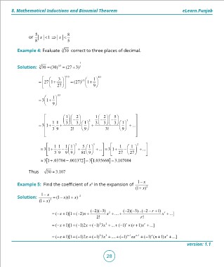 Page 28 11 Math 8 Mathematical Inductions And Binomial Theorem